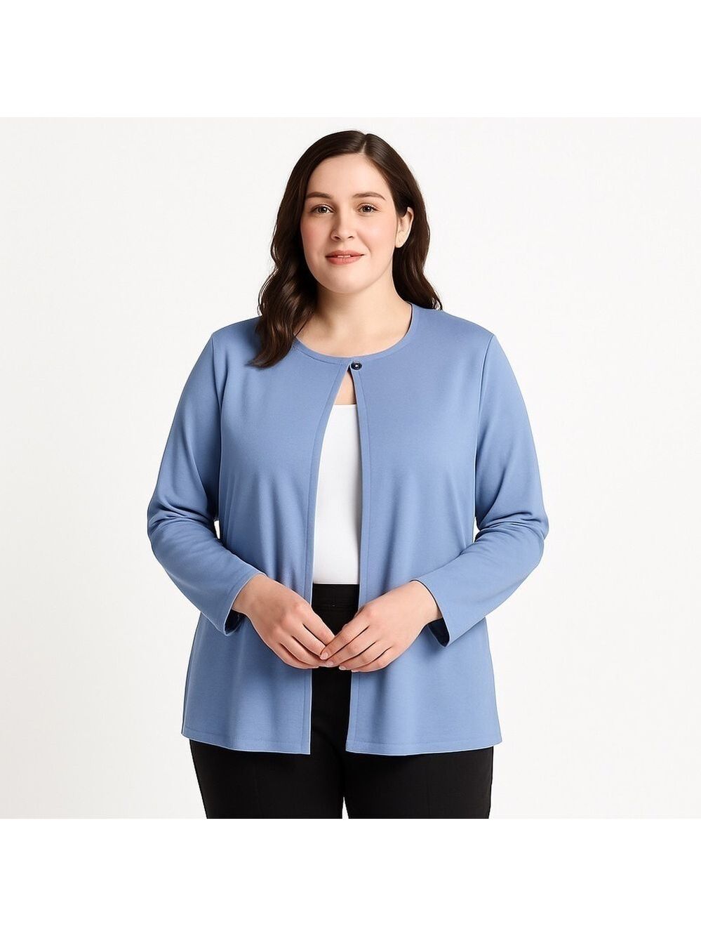 JACQUELINE FERRAR Vintage Sleek Heather Violet Jacket/Blazer Size XL